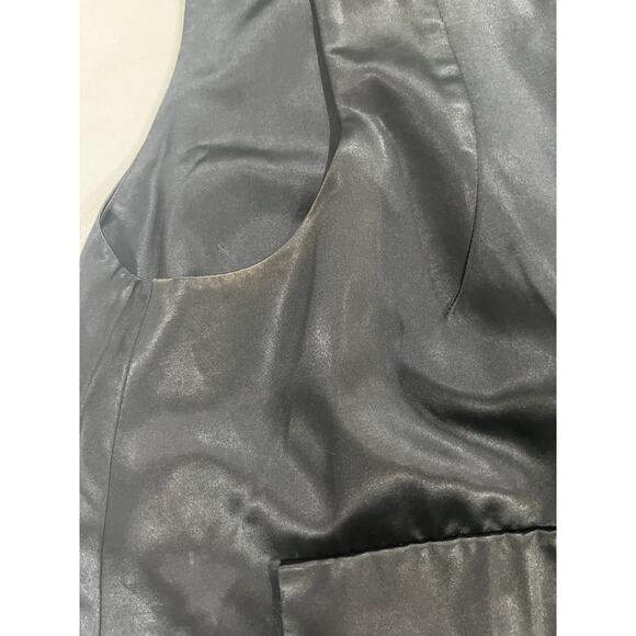 Carven Modern Deconstructed Black Sleeveless Asymmetrical Pockets Top Sz 42/10 - Picture 9 of 10